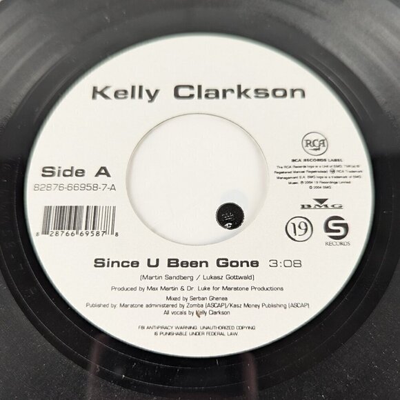 NEW Kelly Clarkson 7" Vinyl - Since U Been Gone/Breakaway 2004 - Picture 4 of 4